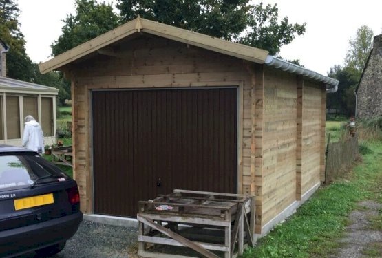Garage Indept 2P Bois Extérior Living 12 v2 Garage Indept Classic 2P Bois Extérior Living par ABRIDIS